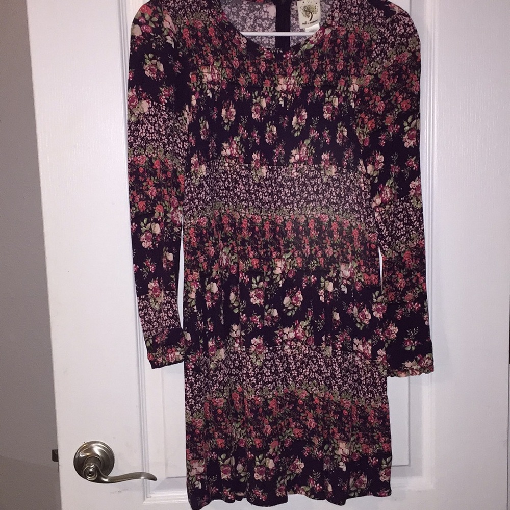 Purple flowery dress